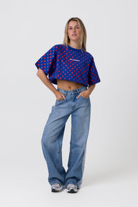 Endless Dot T-shirt Blue