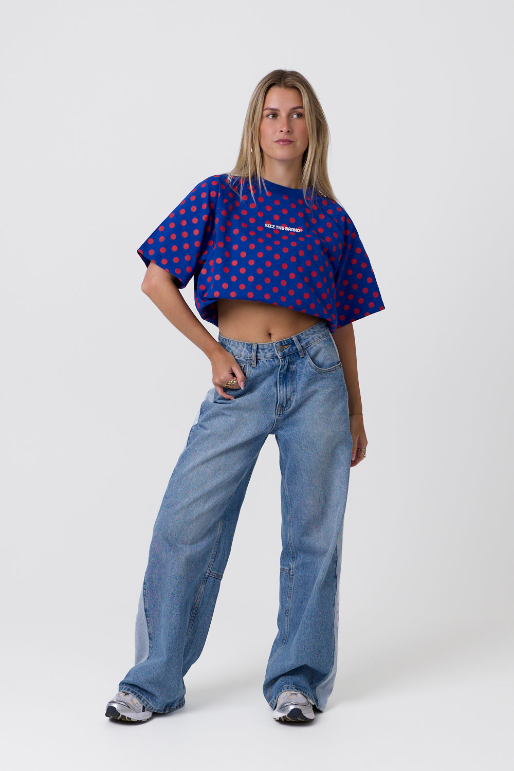 Endless Dot T-shirt Blue