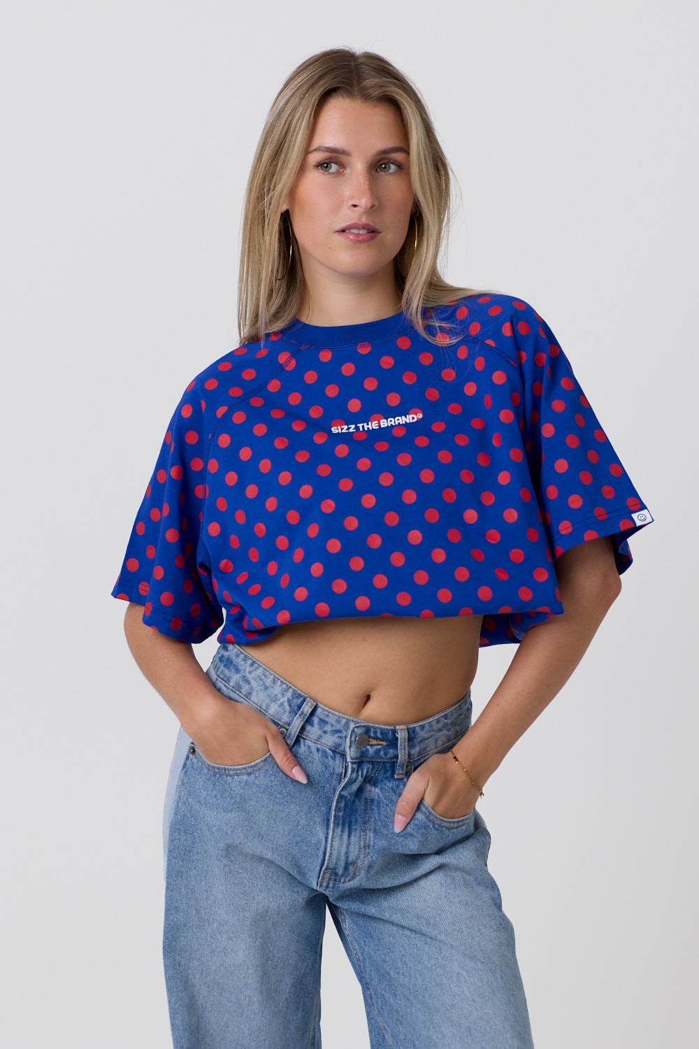 Endless Dot T-shirt Blue