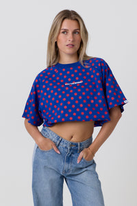 Endless Dot T-shirt Blue
