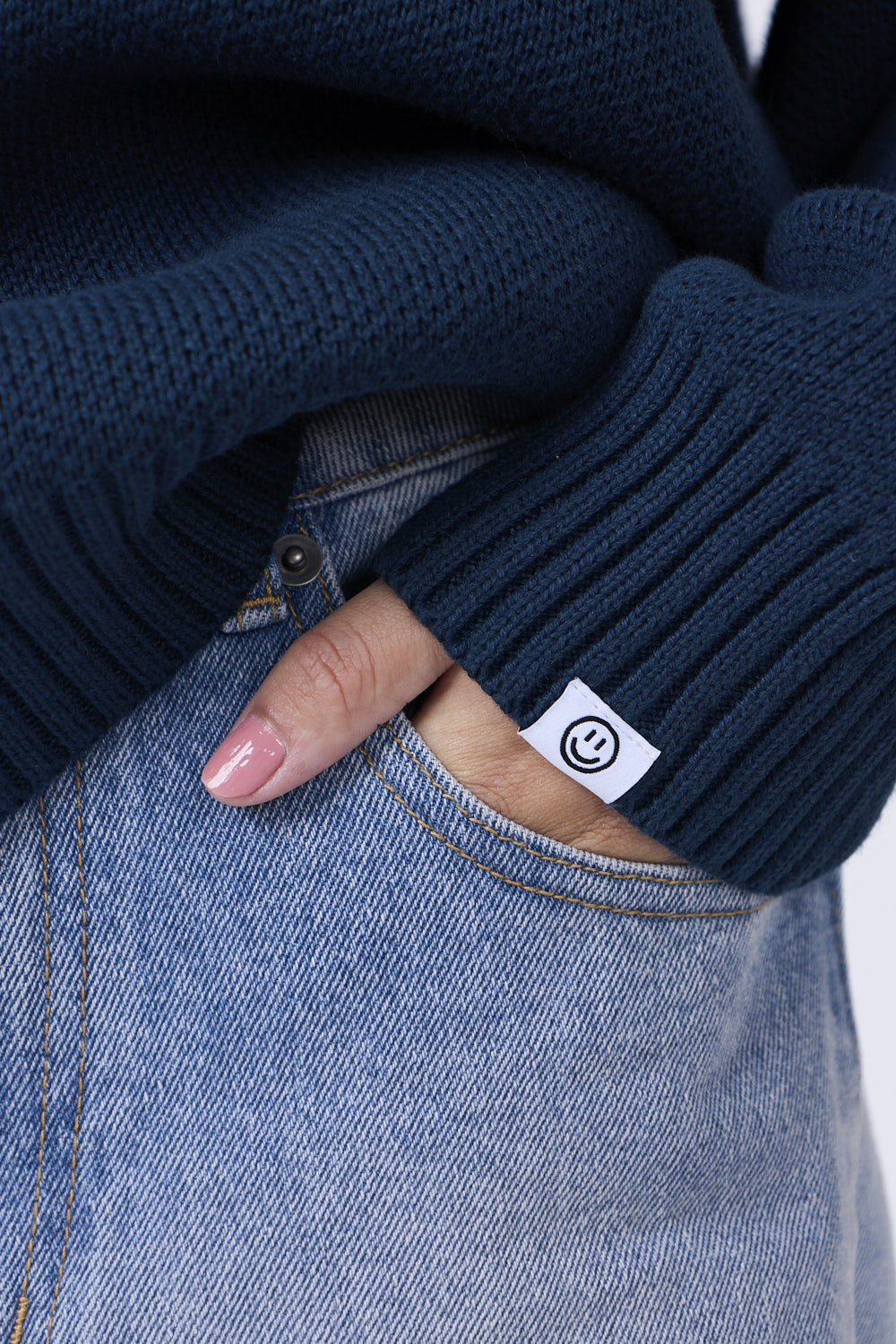 SIZZ THE BRAND Strik-sweater Navy