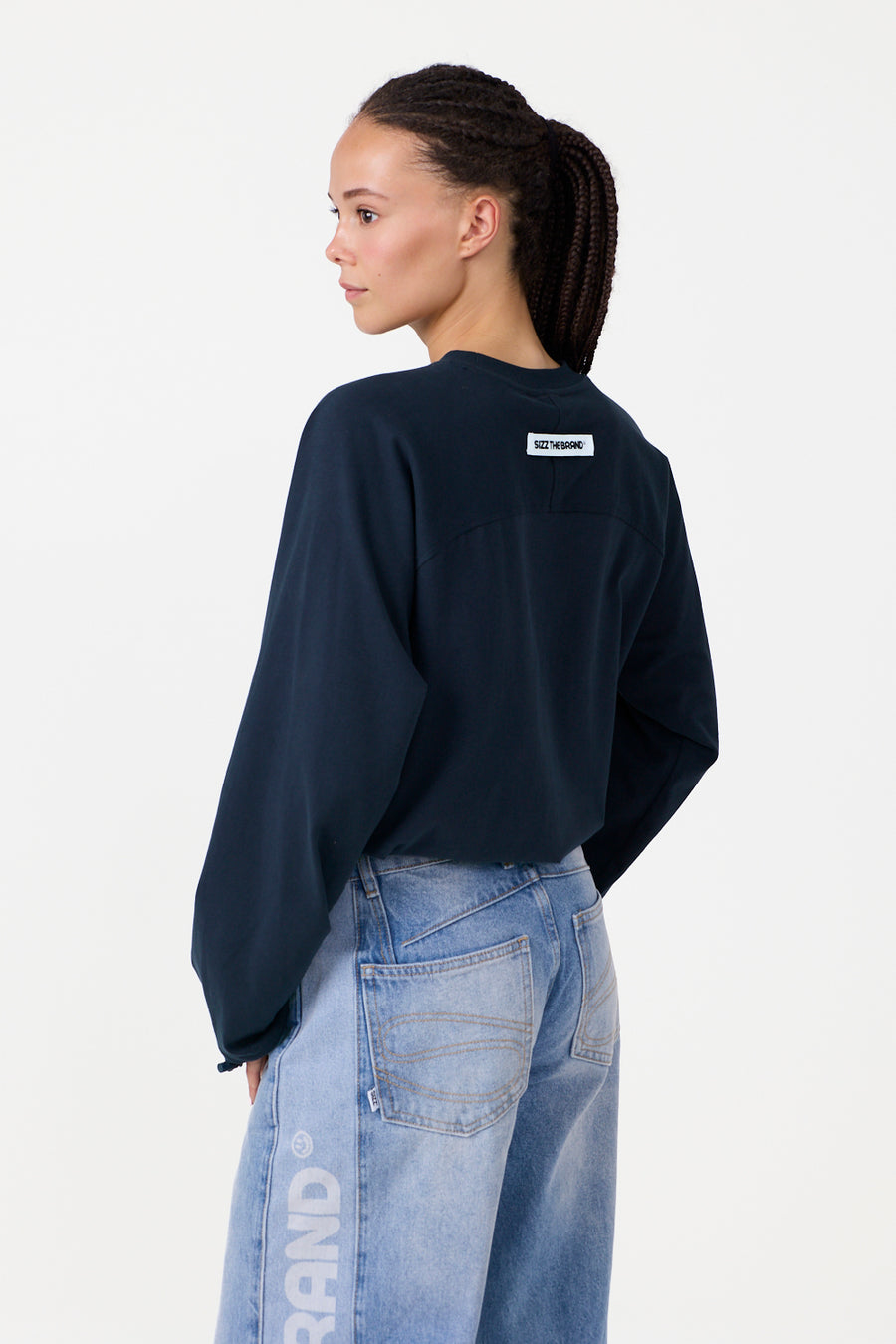 The Base Langærmet T-shirt Navy