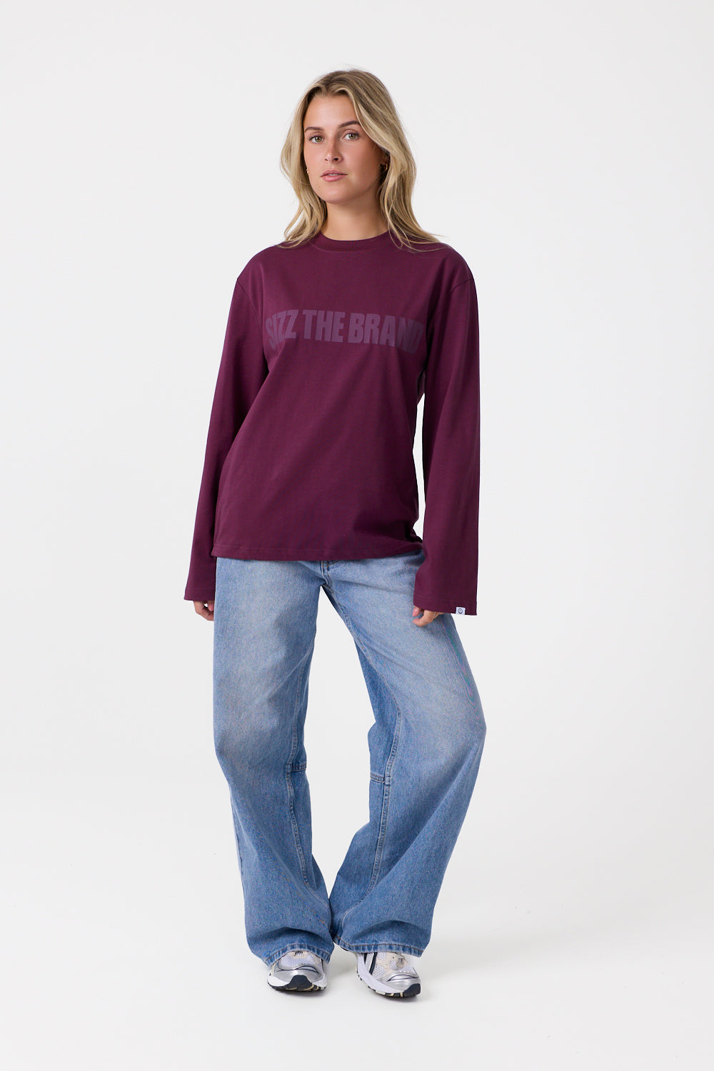 SIZZ THE BRAND Langarmshirt Bordeaux
