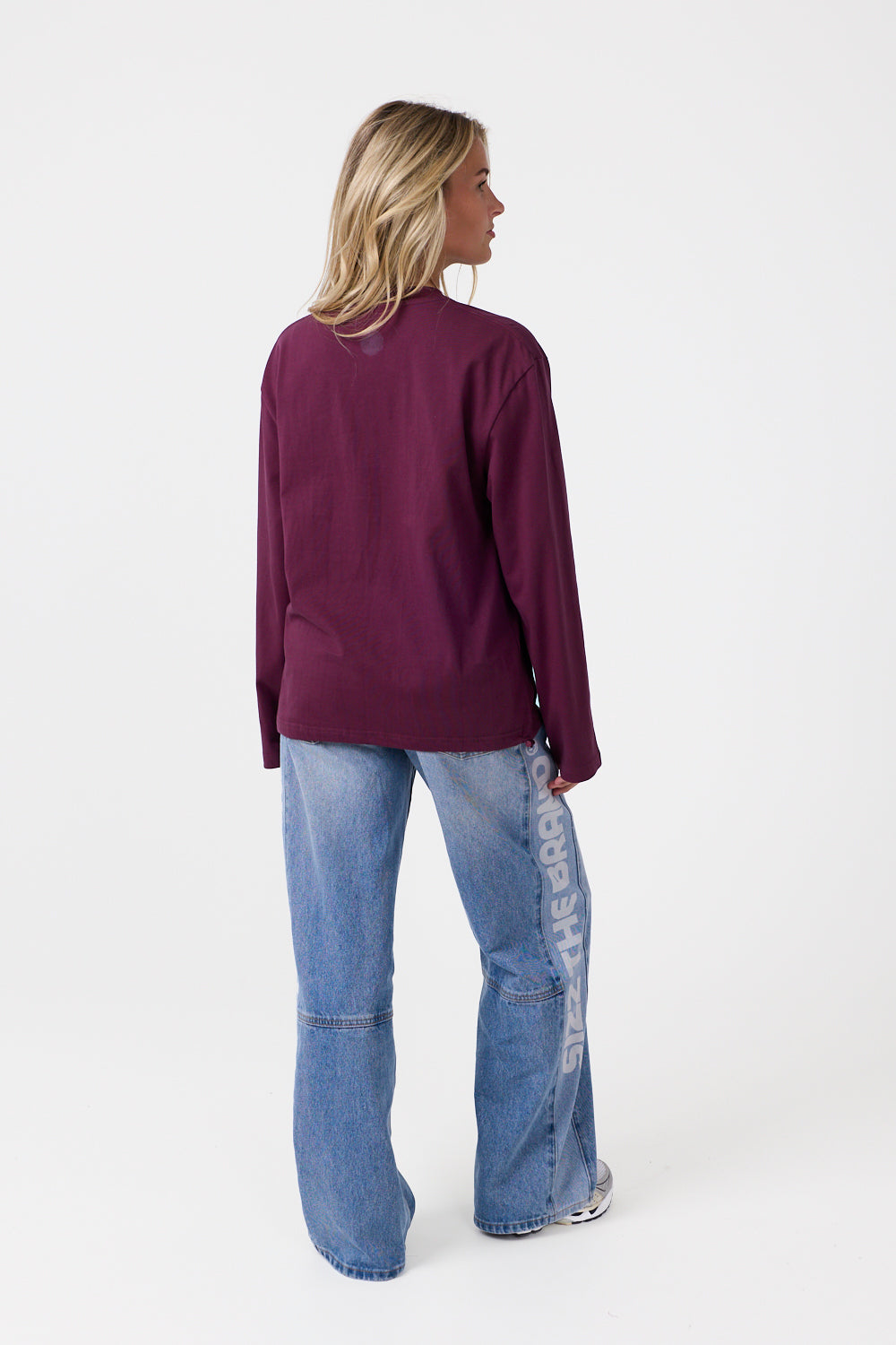 SIZZ THE BRAND Langarmshirt Bordeaux