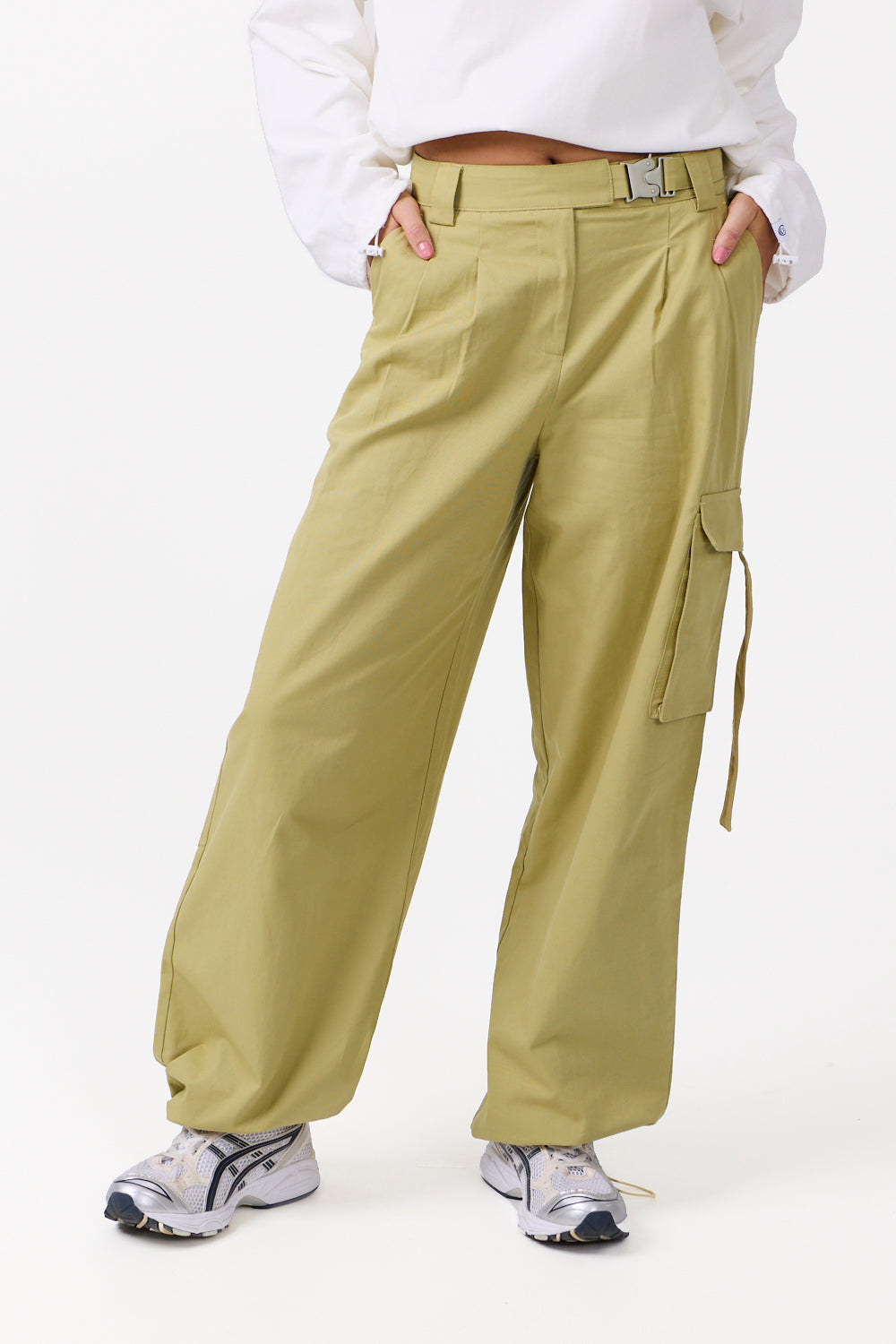 Elevated Cargo Trousers Green