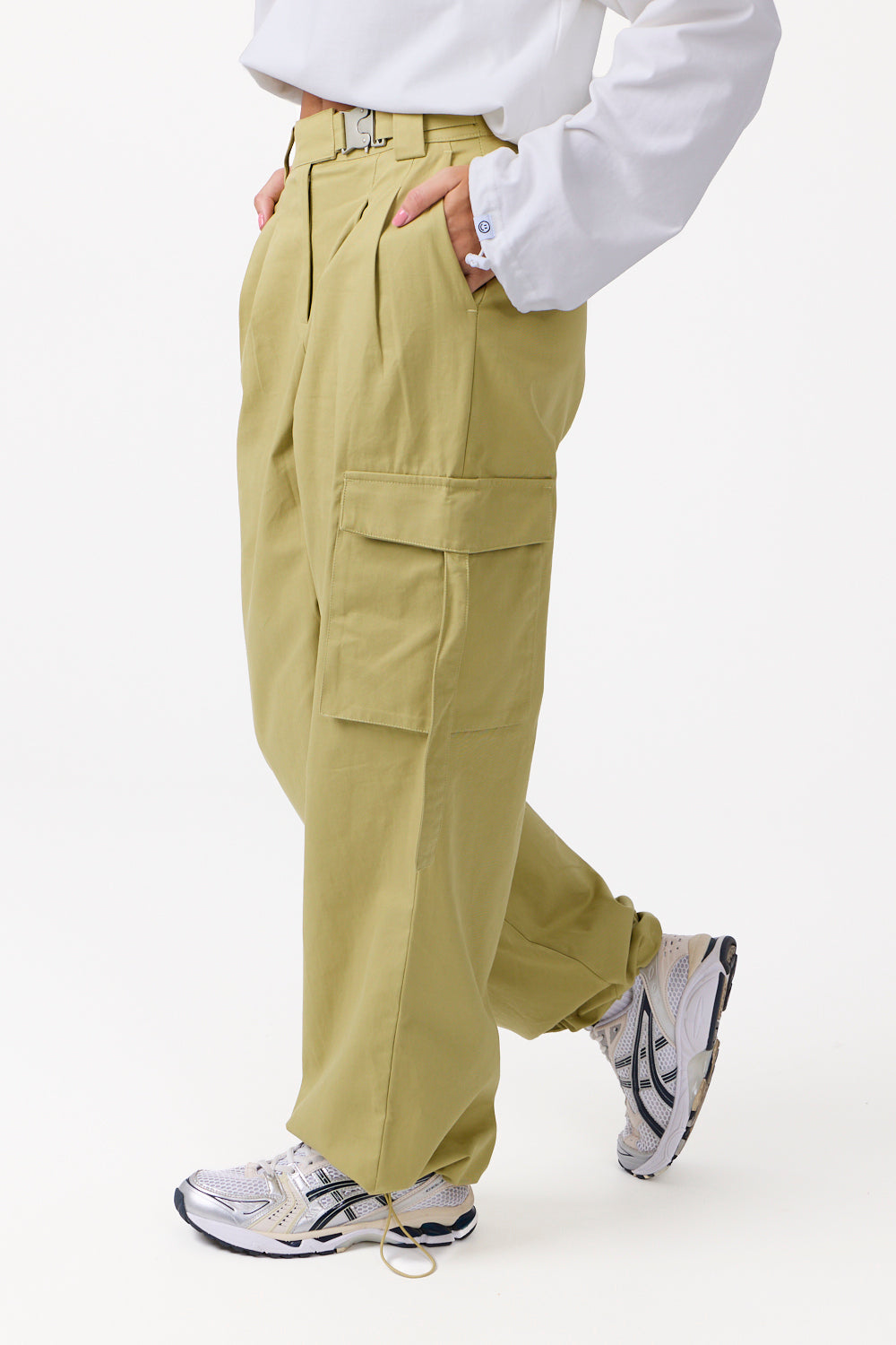 Elevated Cargo Trousers Green
