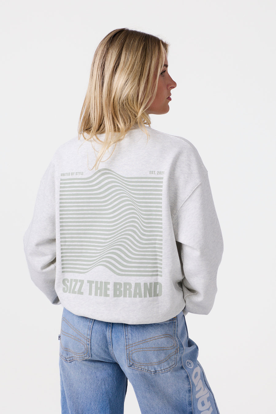Wave Pullover Grau