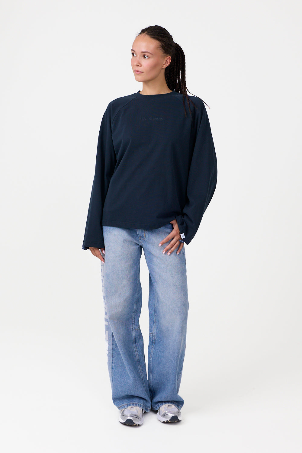 The Base Langærmet T-shirt Navy