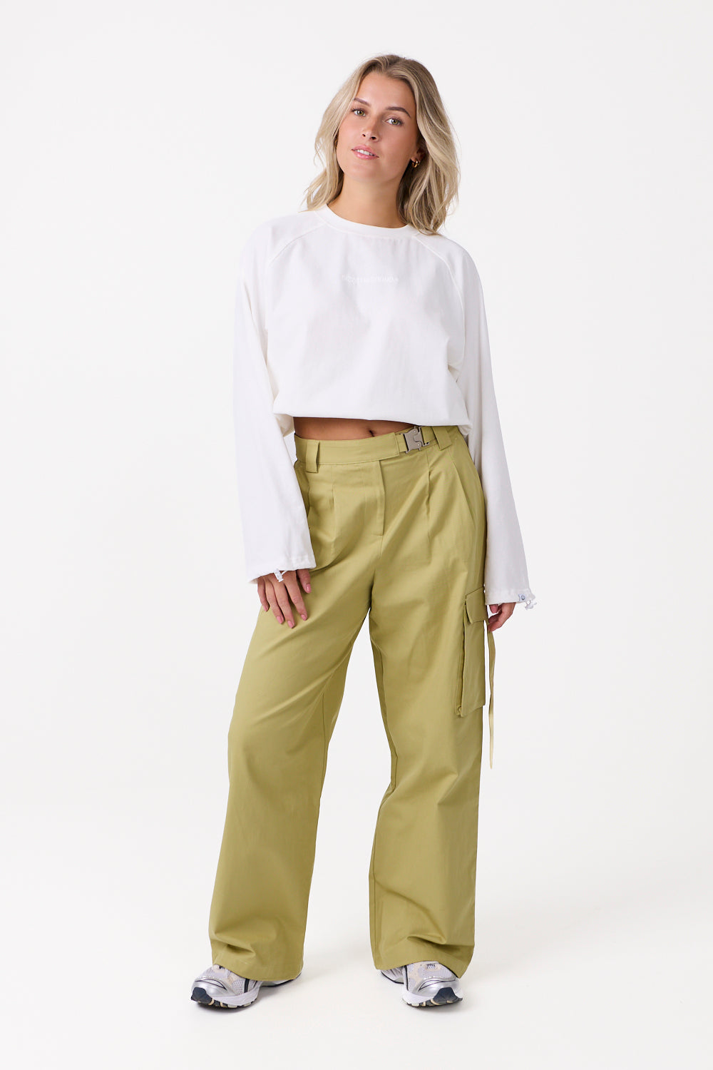 Elevated Cargo Trousers Green