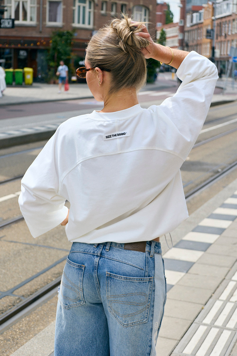 The Base Langærmet T-shirt Hvid