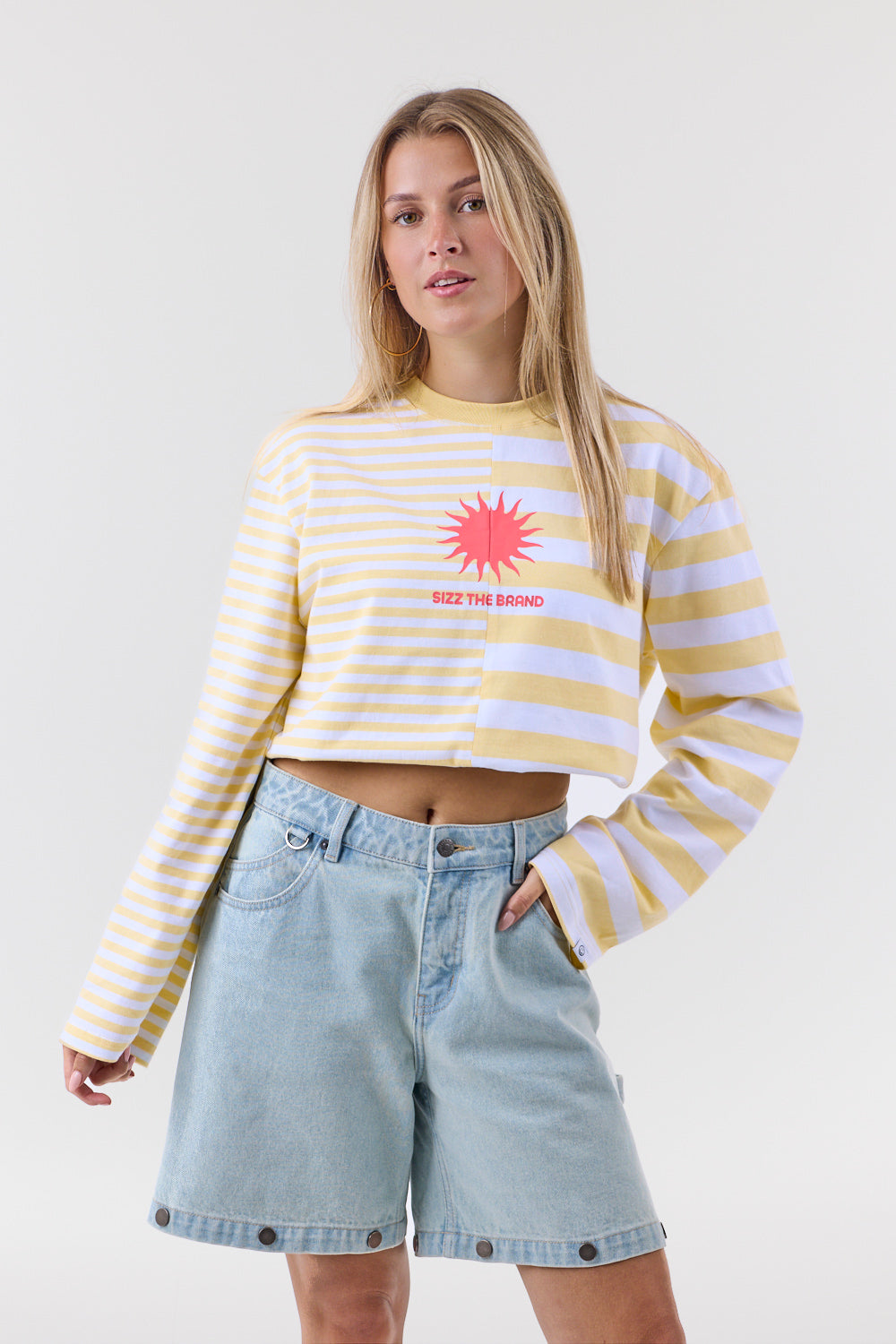 Sol Longsleeve Strepen Geel