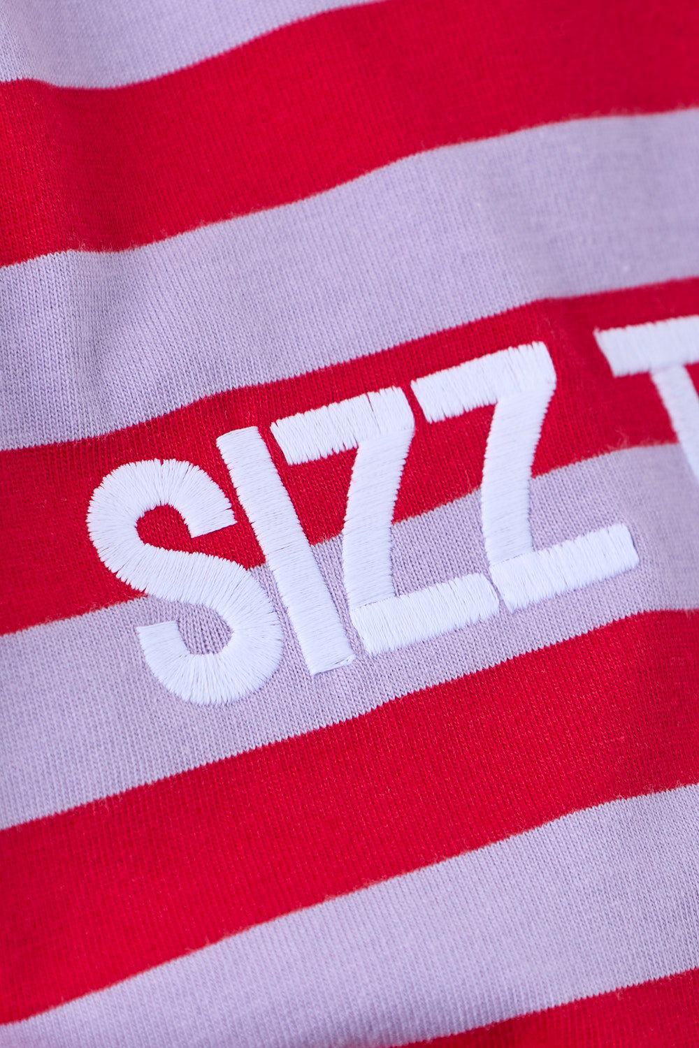 Stribet Langærmet T-shirt Rød