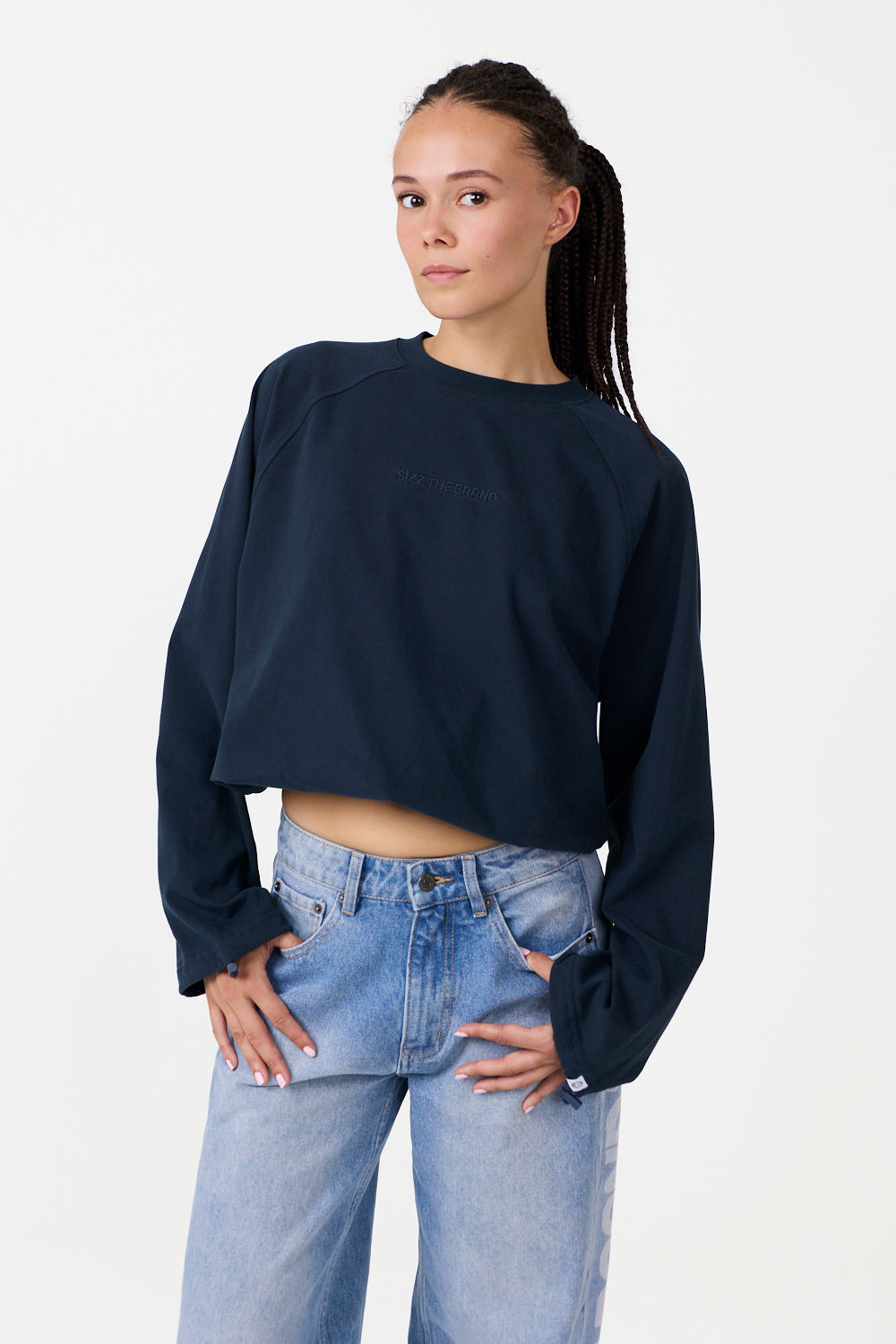 The Base Langærmet T-shirt Navy