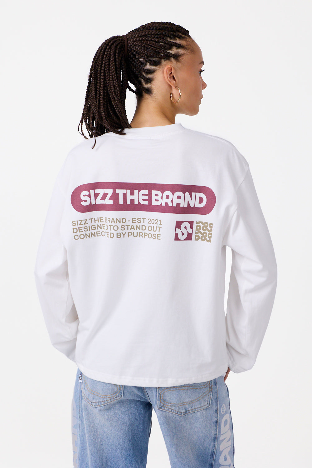 Stamp Longsleeve White