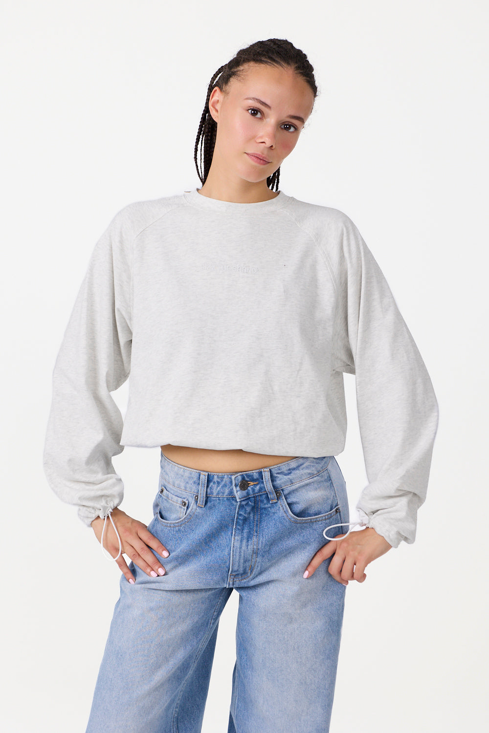 The Base Langærmet T-shirt Grå