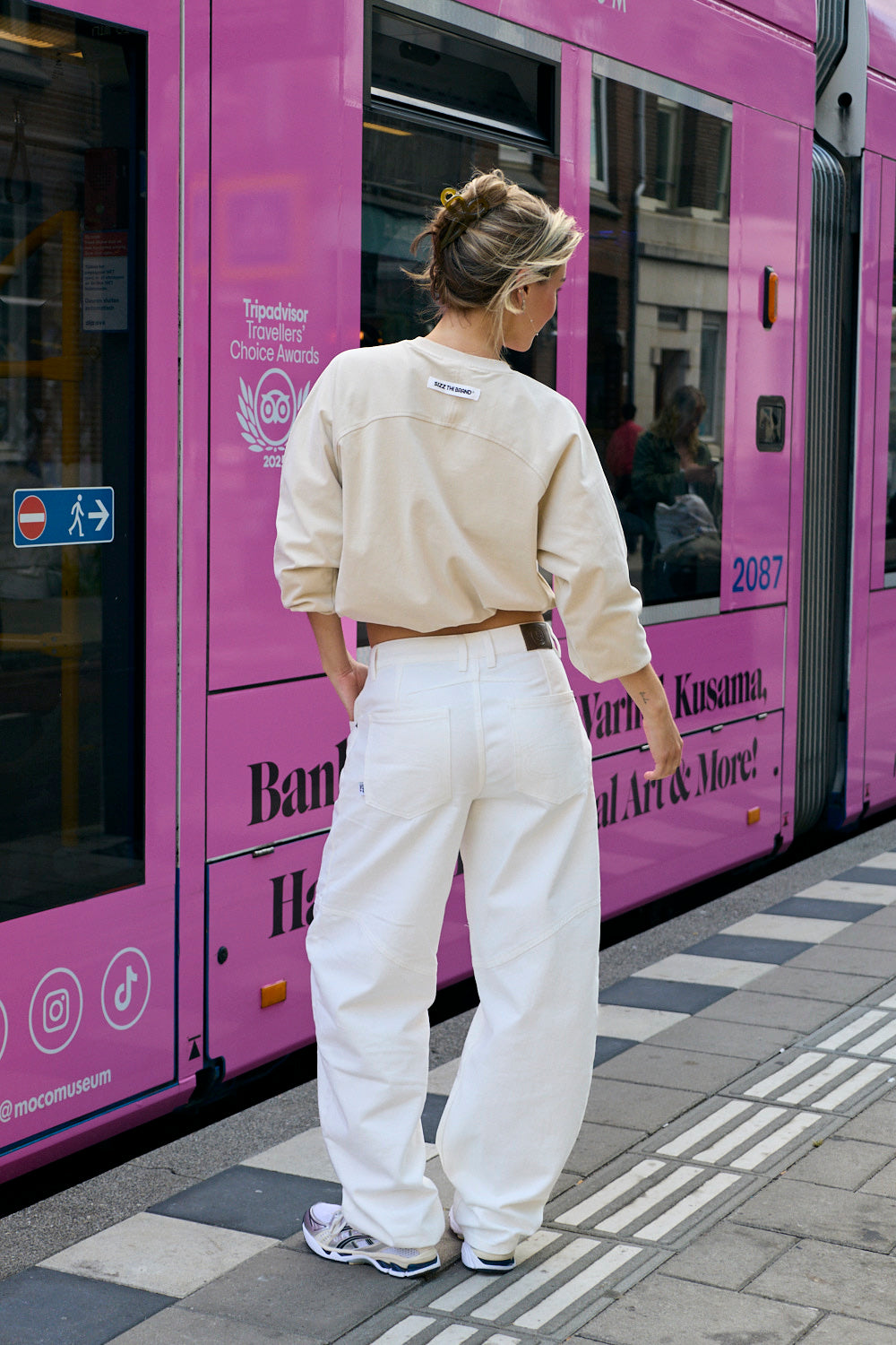 The Base Langærmet T-shirt Beige