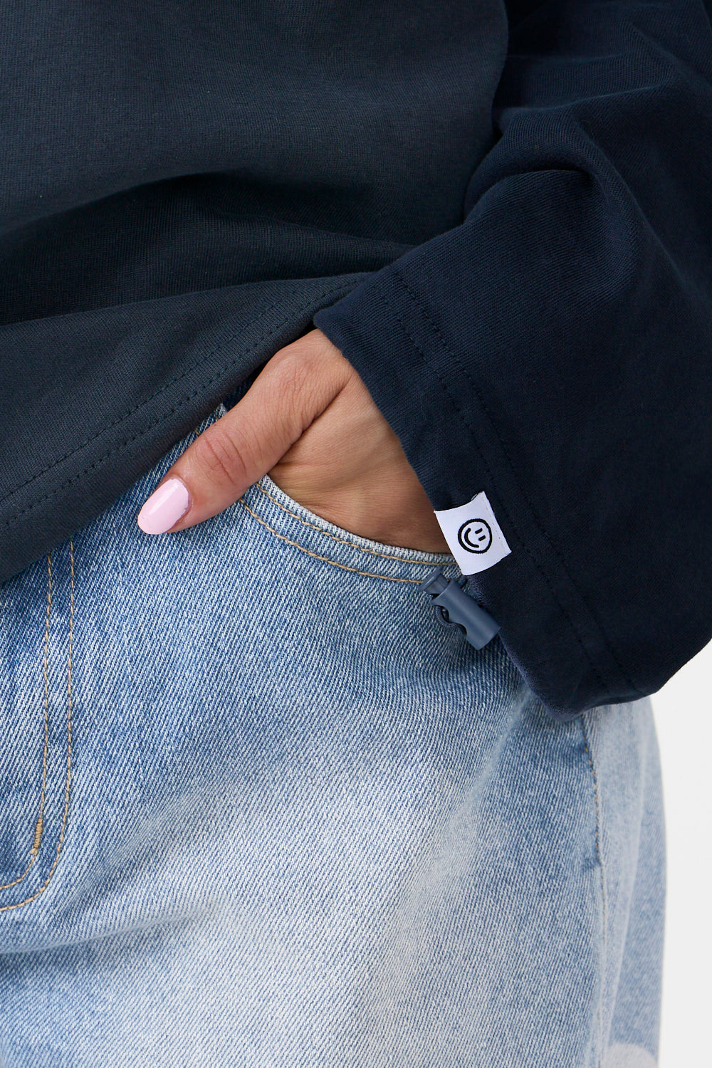 The Base Langærmet T-shirt Navy