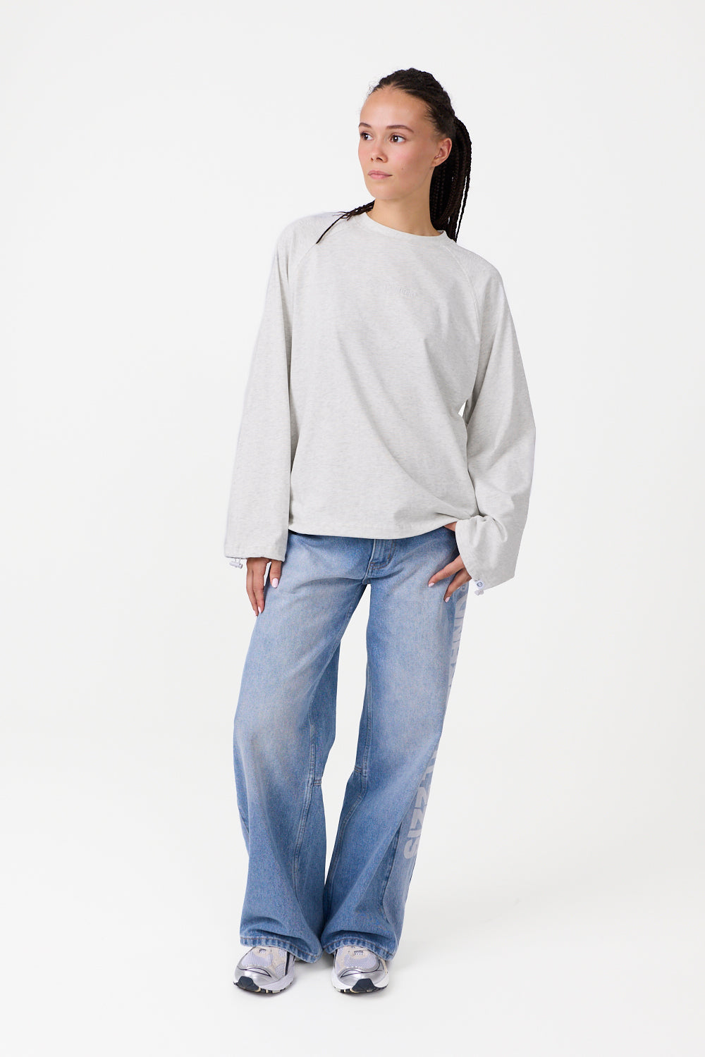 The Base Langærmet T-shirt Grå