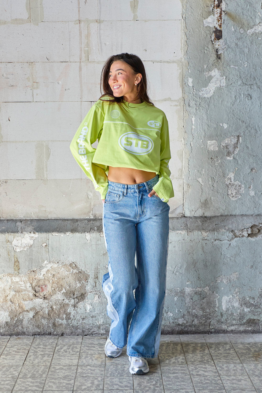 Pulse Langarmshirt Lime