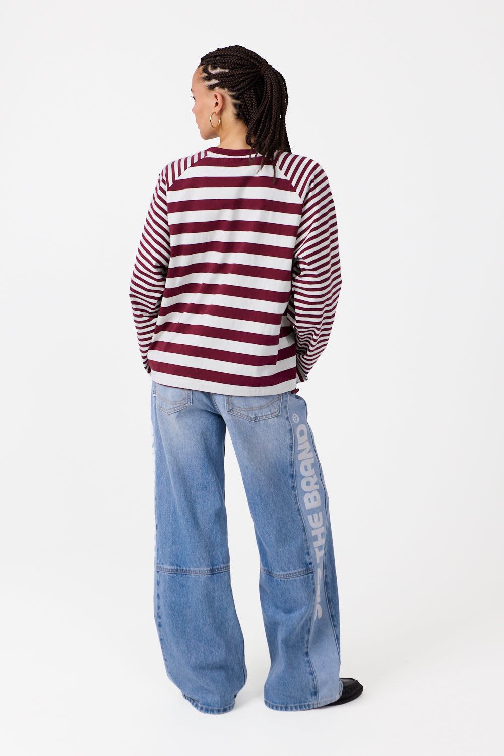 Dusk Striped Longsleeve Burgundy