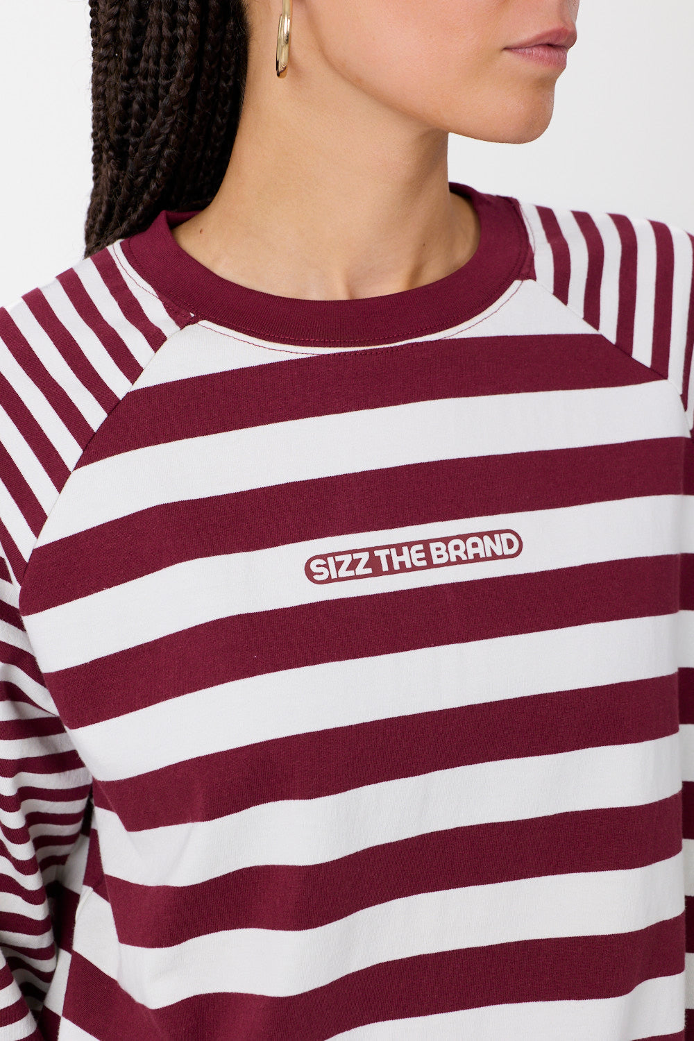 Dusk Striped Longsleeve Burgundy