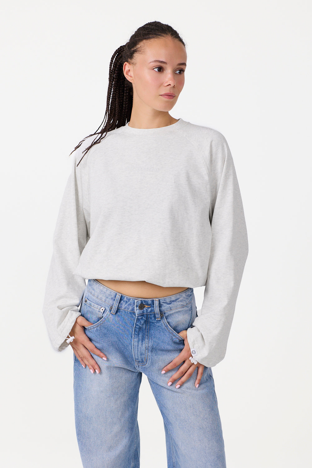 The Base Langærmet T-shirt Grå