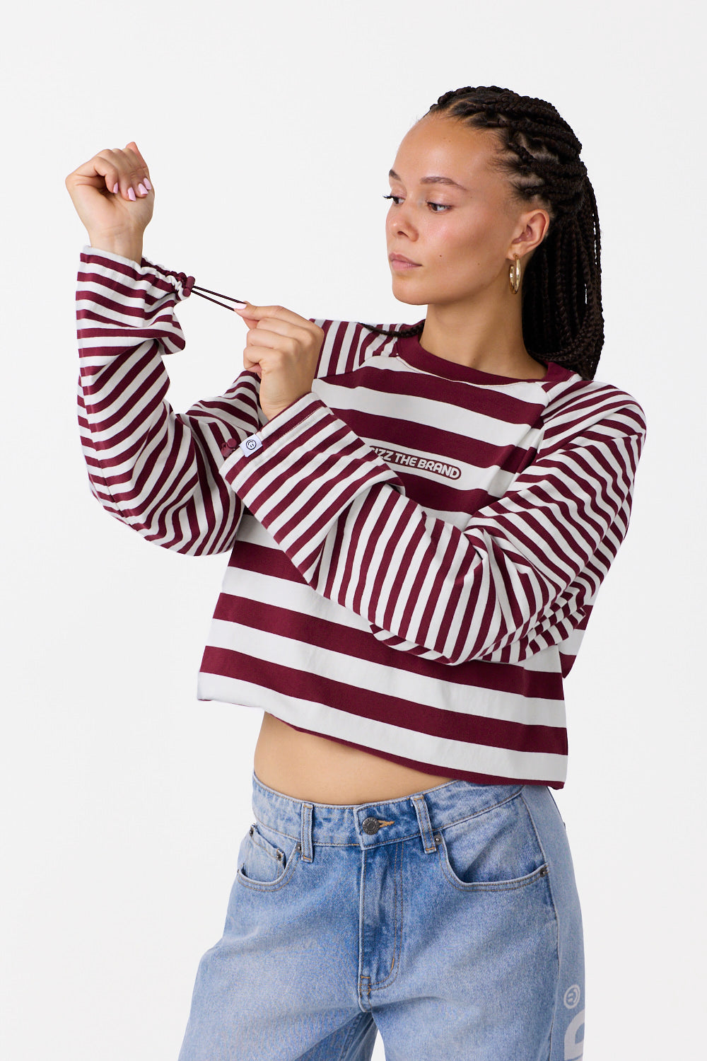 Dusk Striped Longsleeve Burgundy