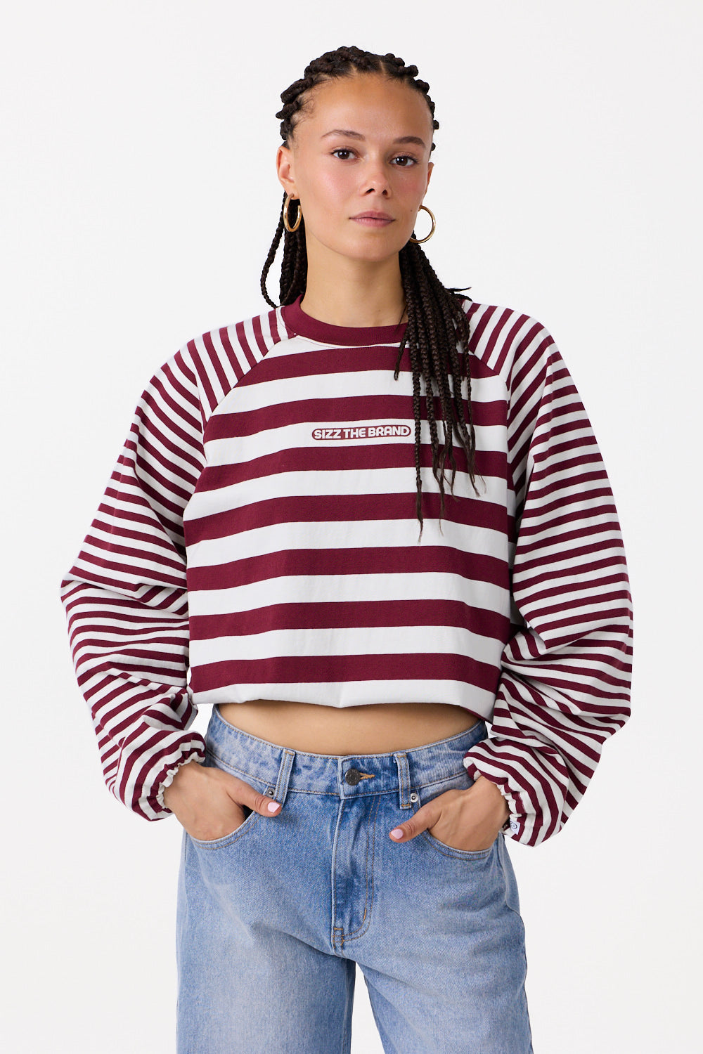 Dusk Striped Longsleeve Burgundy