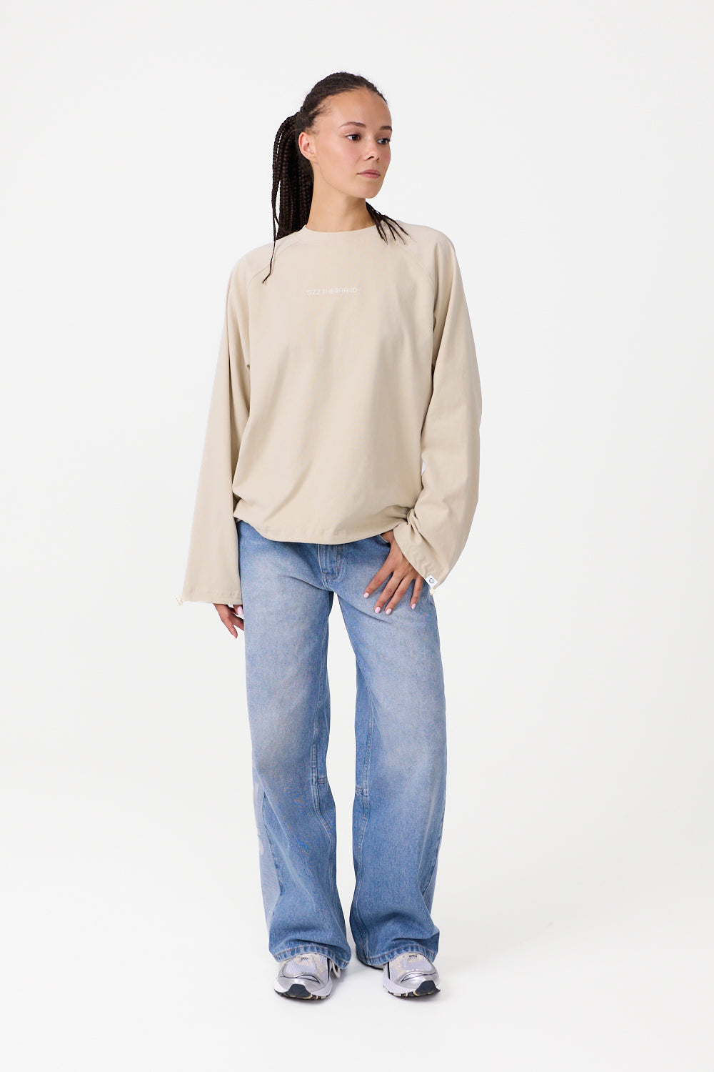 The Base Langærmet T-shirt Beige