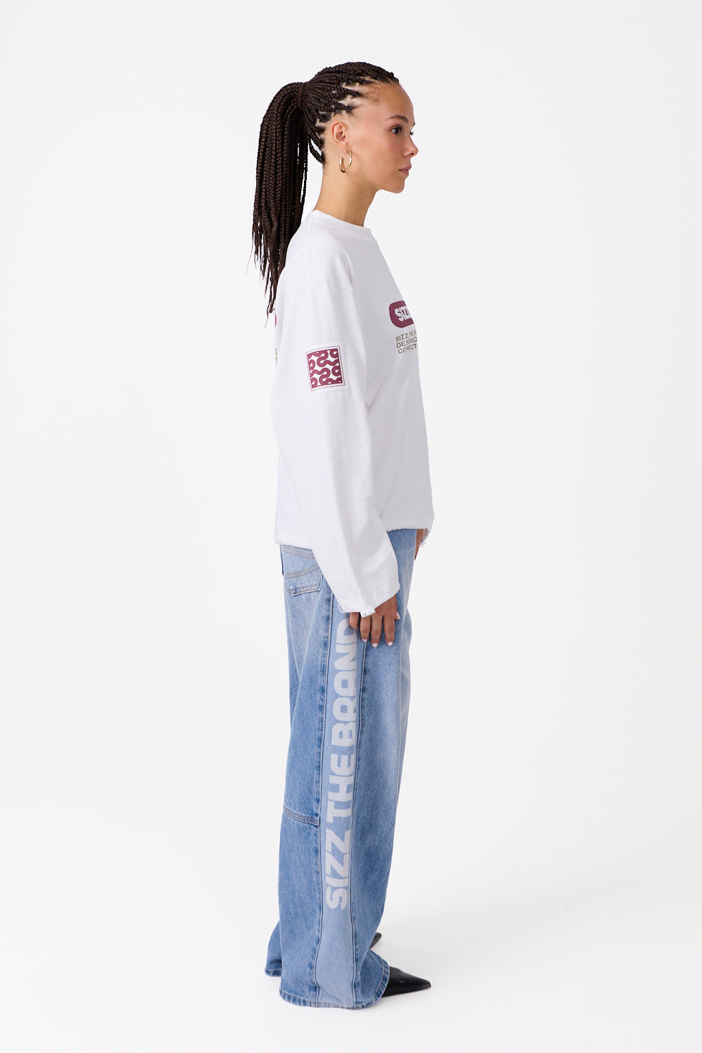 Stamp Longsleeve White
