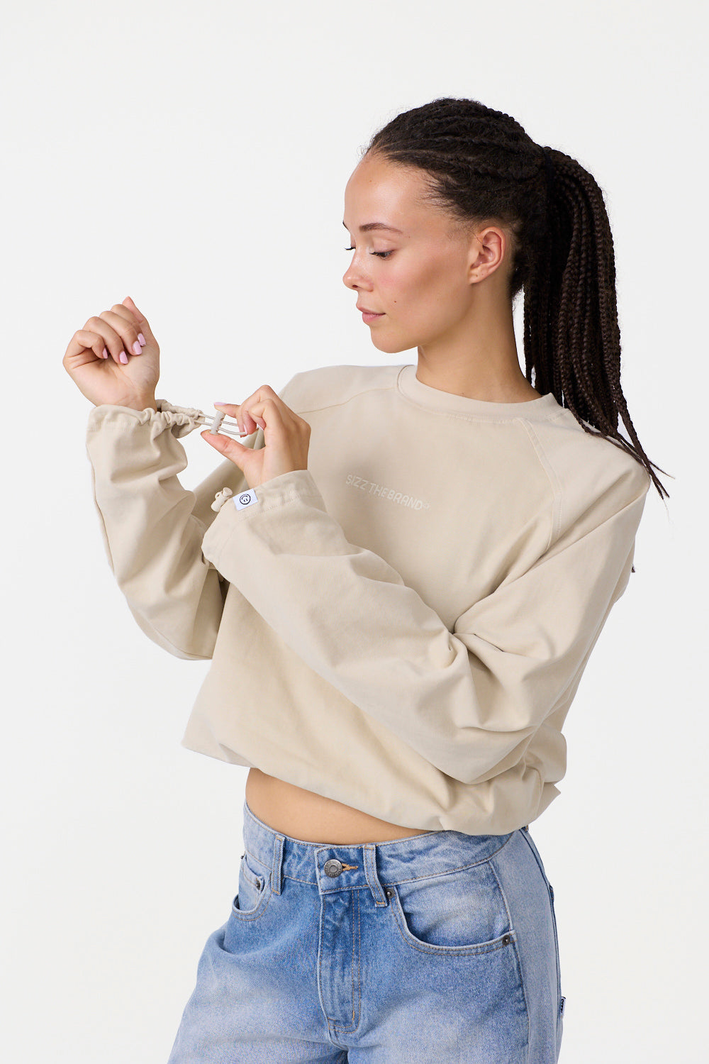 The Base Langærmet T-shirt Beige