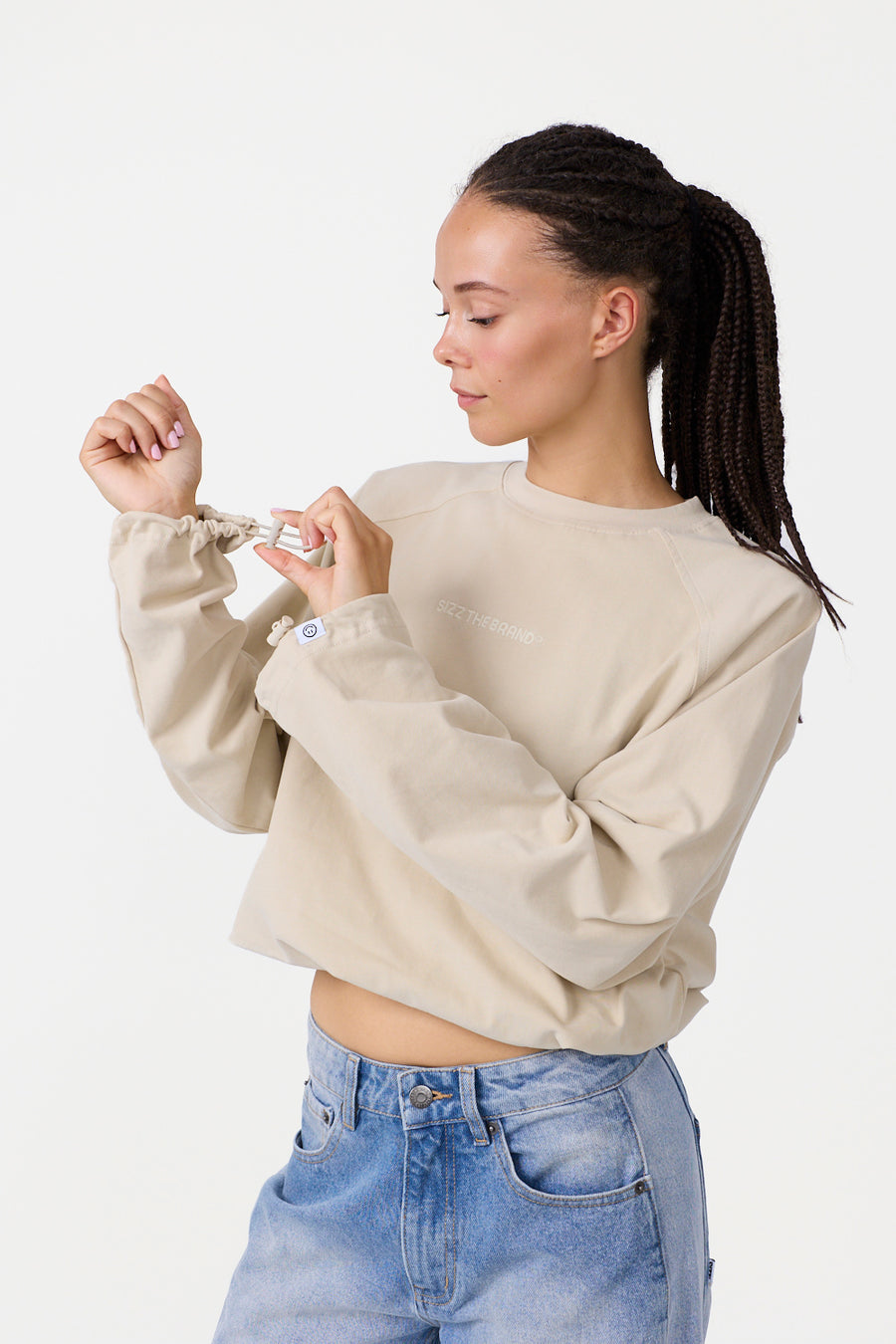 The Base Langærmet T-shirt Beige