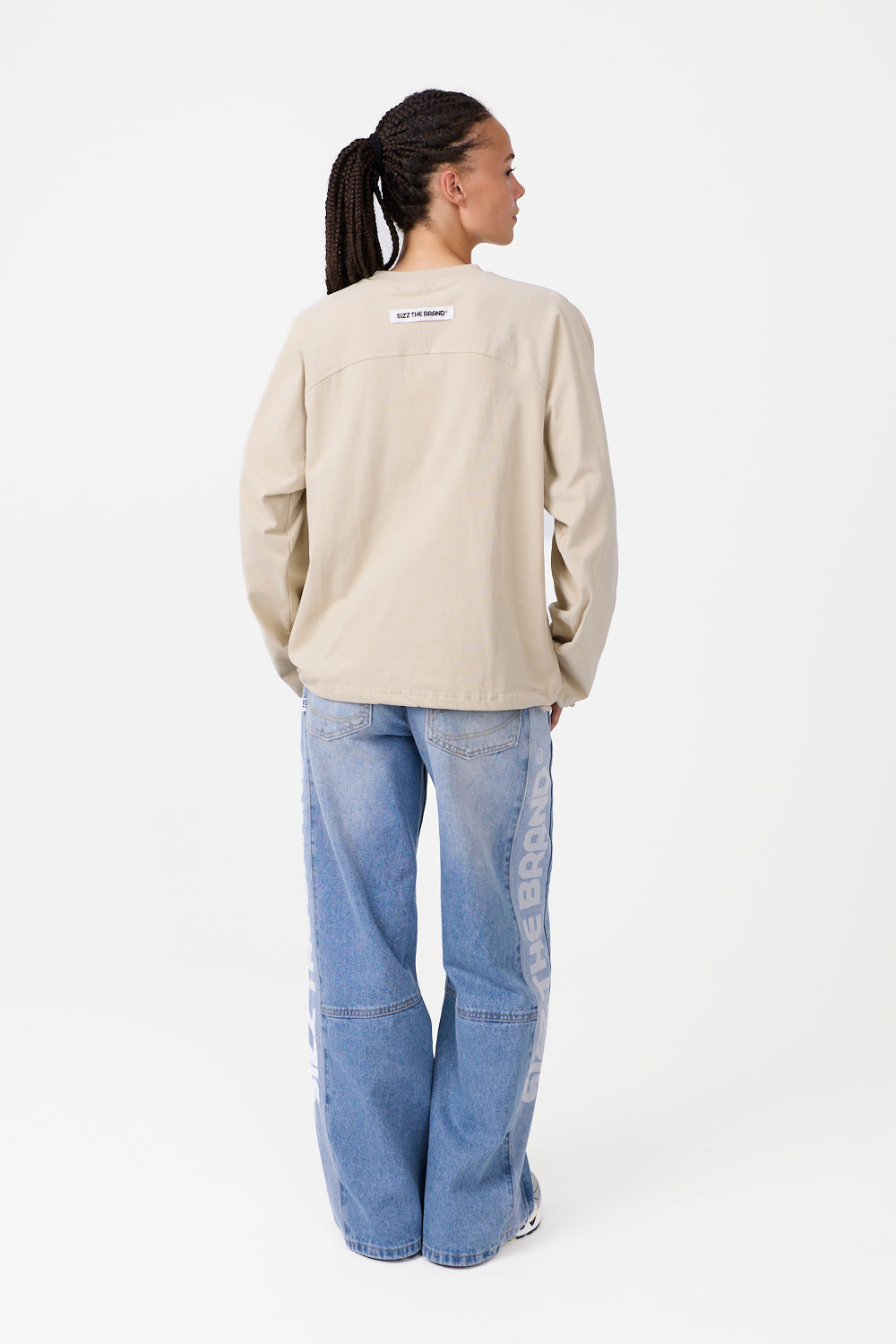 The Base Langærmet T-shirt Beige