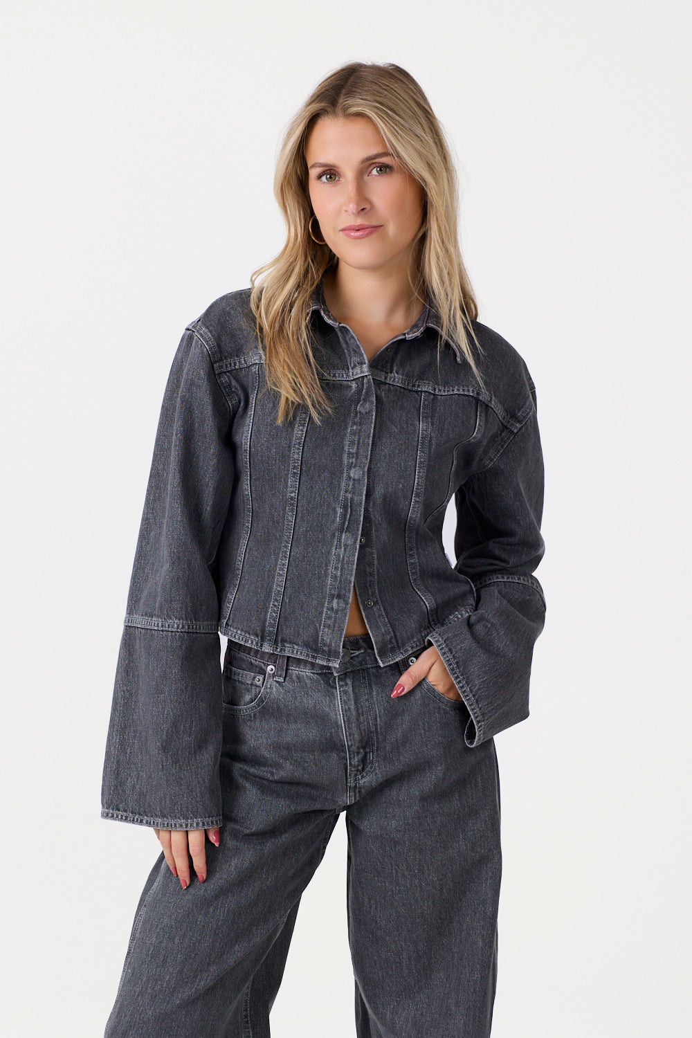 Frame Denim Bluse Grå