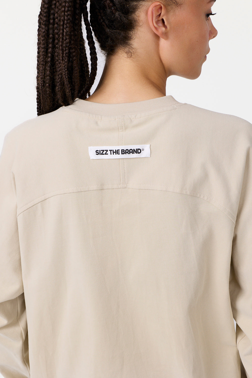 The Base Langærmet T-shirt Beige