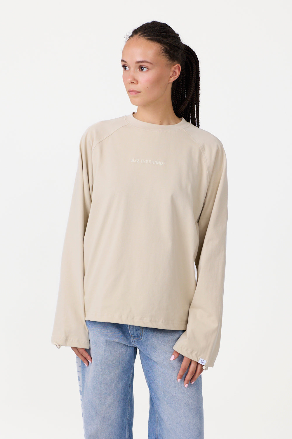 The Base Langærmet T-shirt Beige