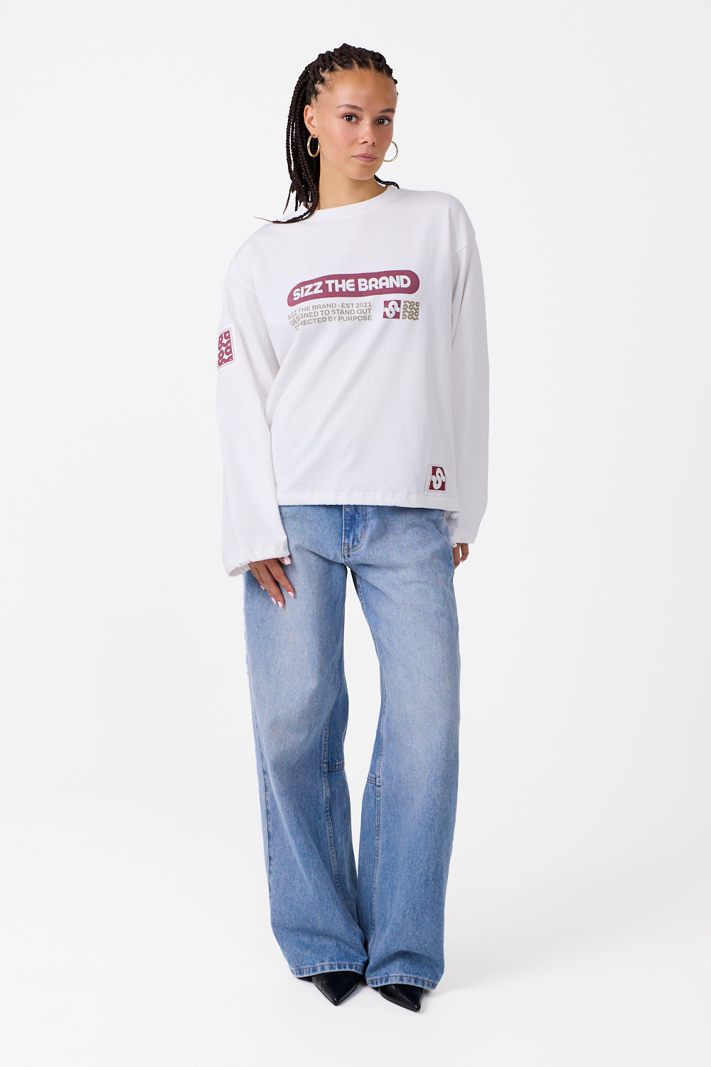 Stamp Longsleeve White