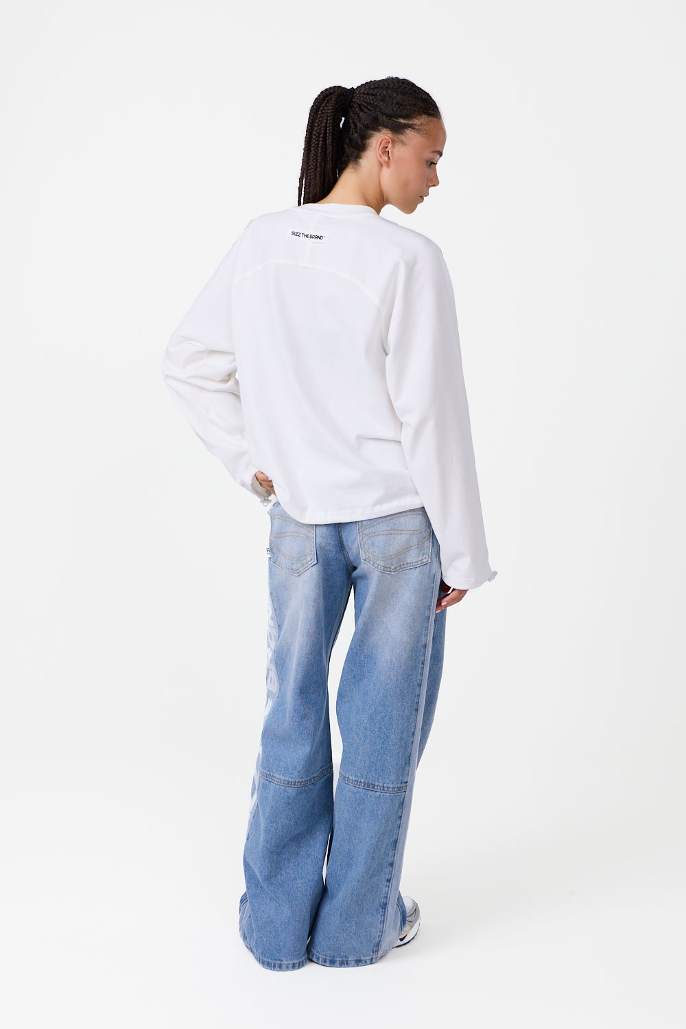 The Base Langærmet T-shirt Hvid