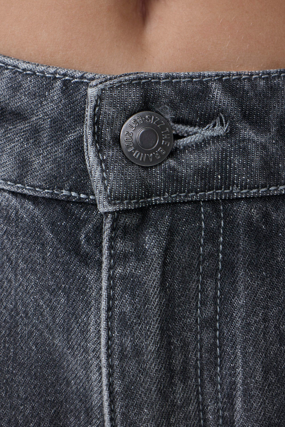 Frame Barrel Jeans Grå