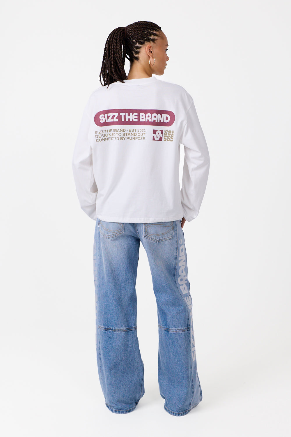 Stamp Longsleeve White