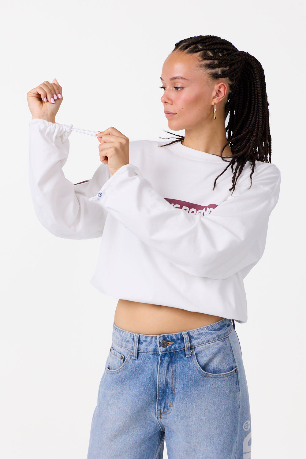 Stamp Longsleeve White