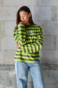 Infinite Striped Longsleeve Lime