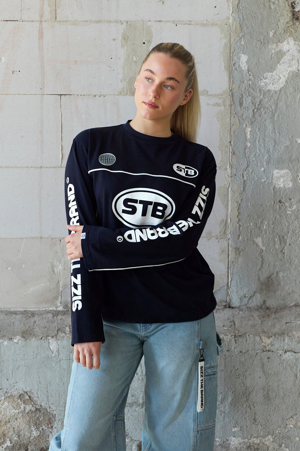 Pulse Langarmshirt Navy