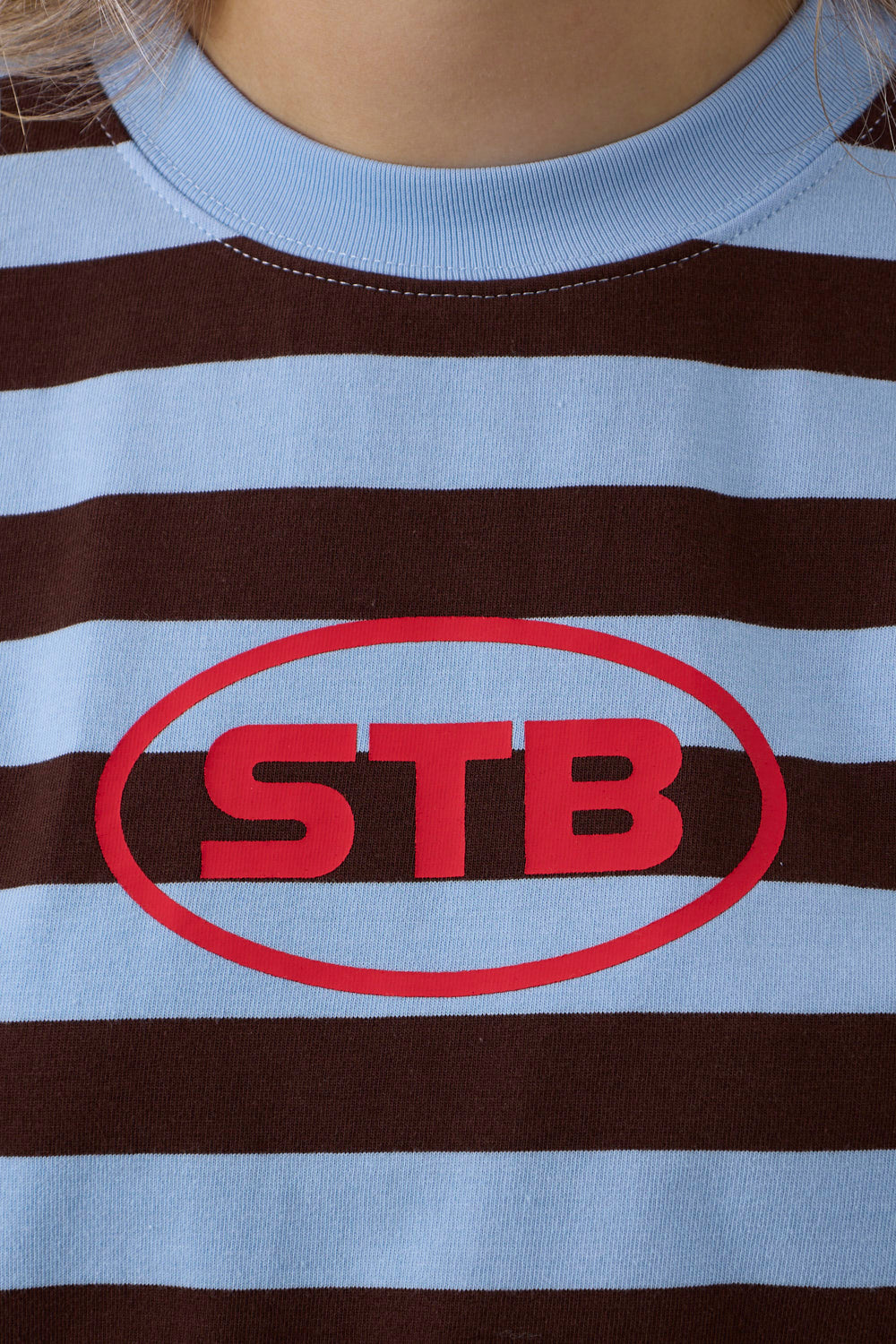 Infinite Striped Langarmshirt Blau