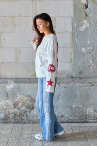 STB Signal Langarmshirt Weiß