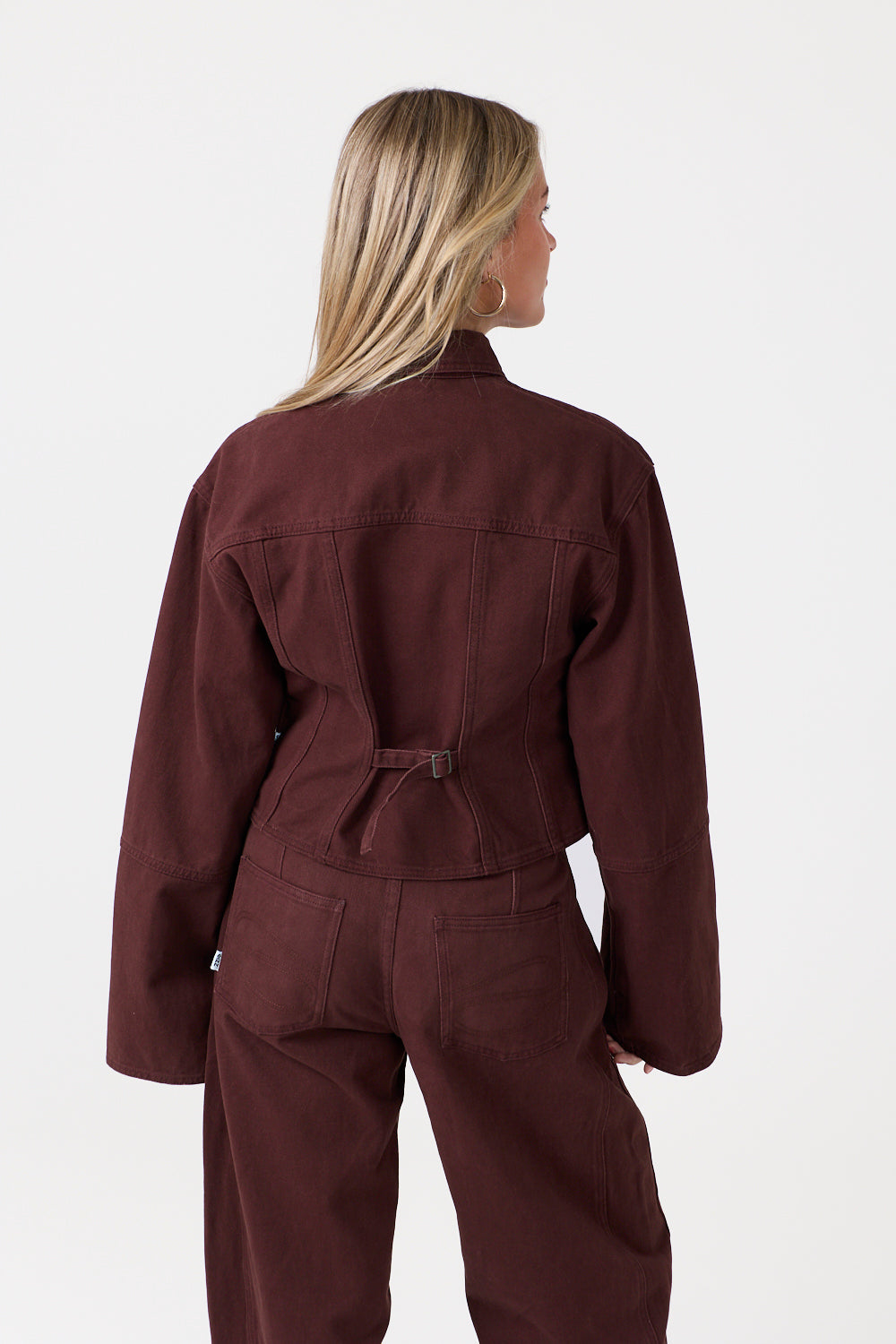 Frame Denim Bluse Bordeaux