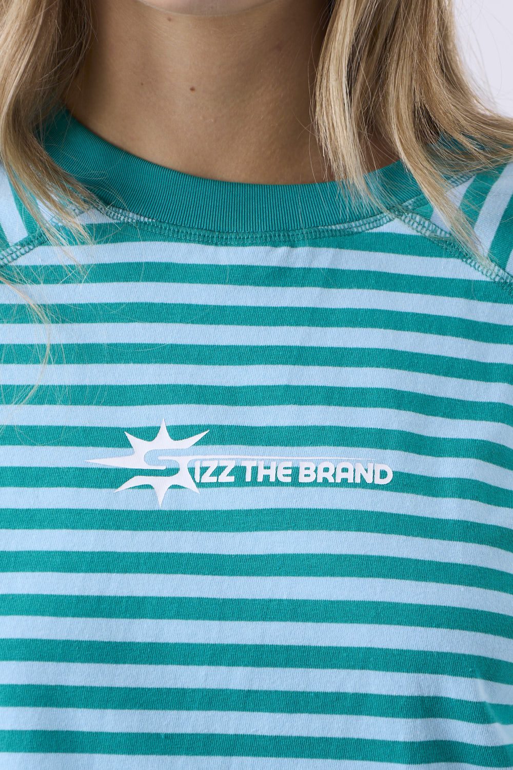 Horizon T-Shirt Striped Blau