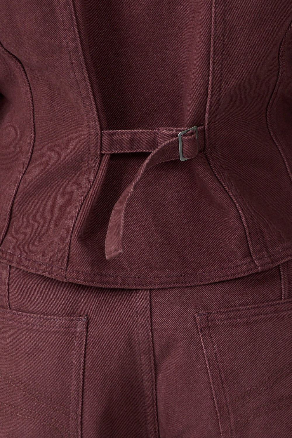 Frame Denim Bluse Bordeaux