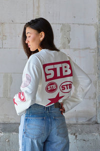 STB Signal Langarmshirt Weiß