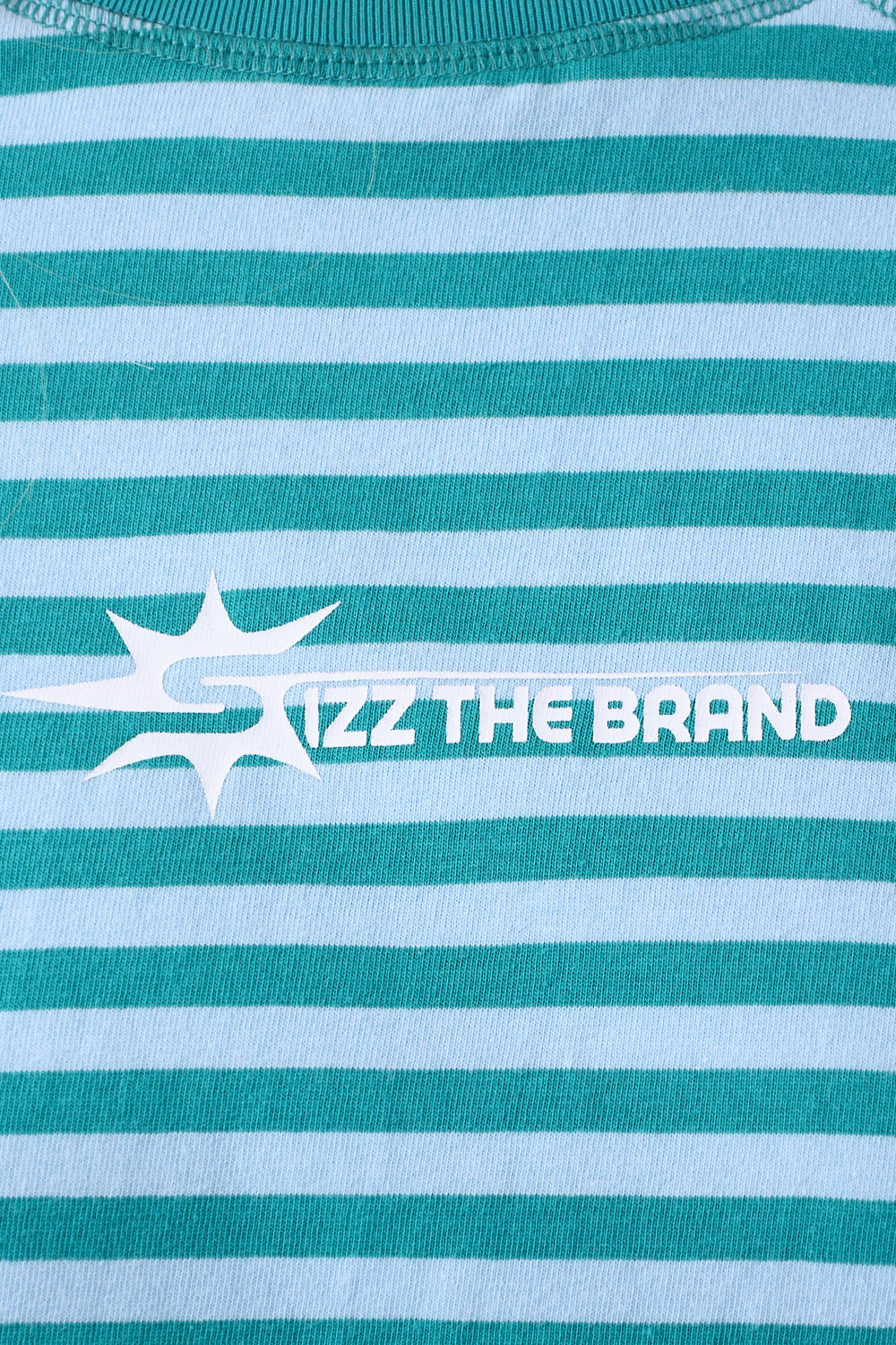 Horizon T-Shirt Striped Blau
